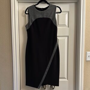 Tommy Hilfiger Black Asymmetrical Sheath Dress